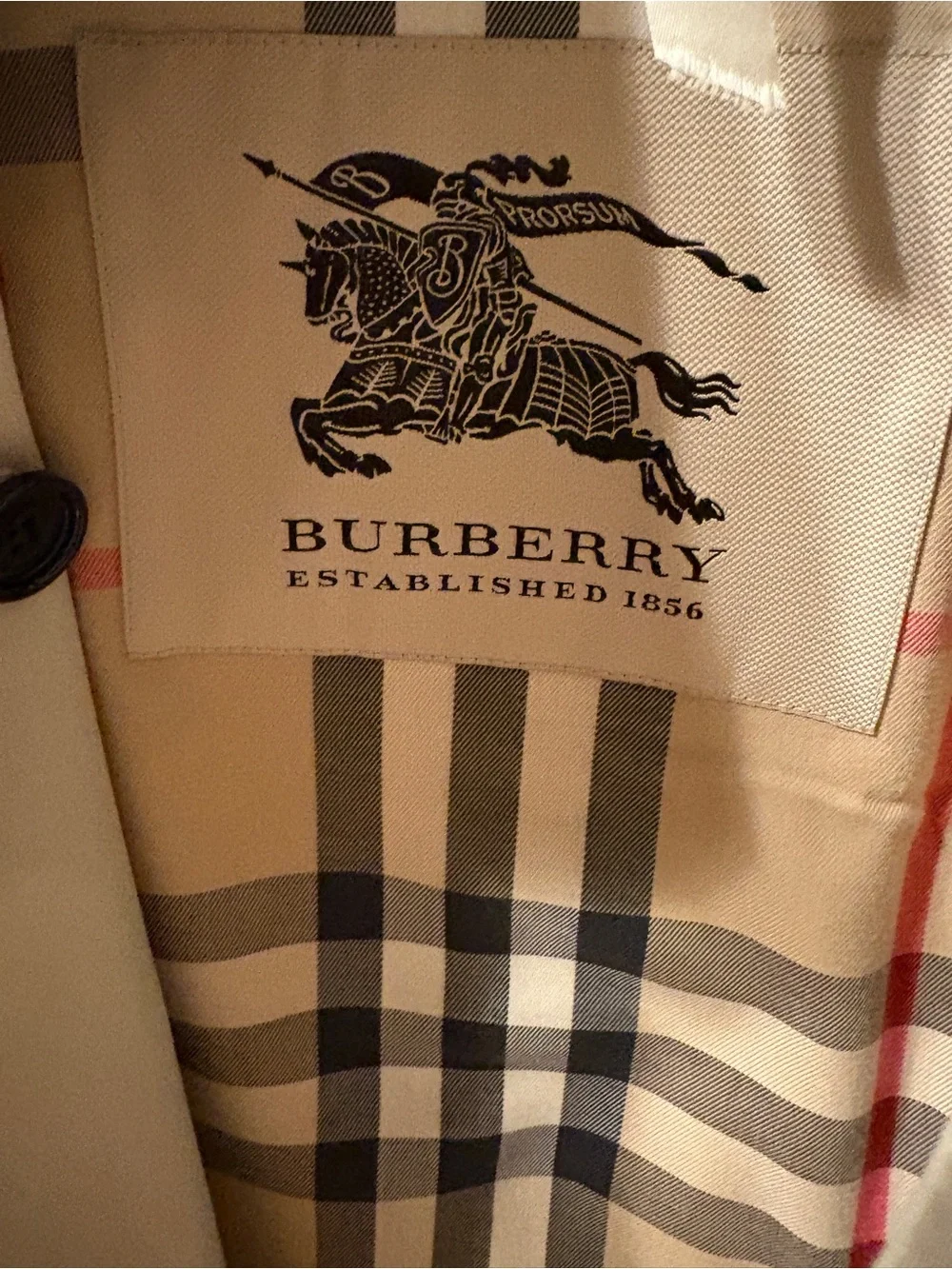 Classic Burberry Women's Beige Double-Breasted Trench Coat US Sz 4 - Picture 7 of 8